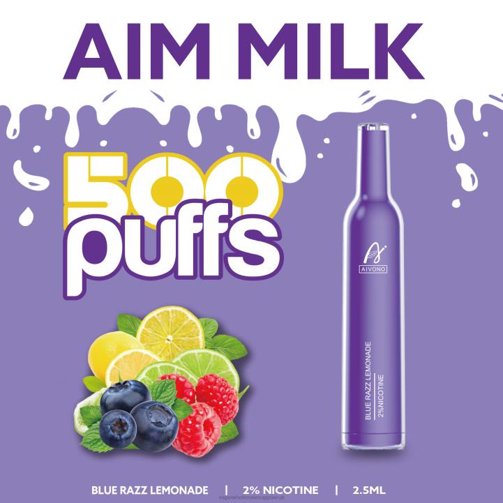 Aivono AIM MILK 500 Blue Razz Lemonade - LRB4264 Vape Wholesale Supplier UK