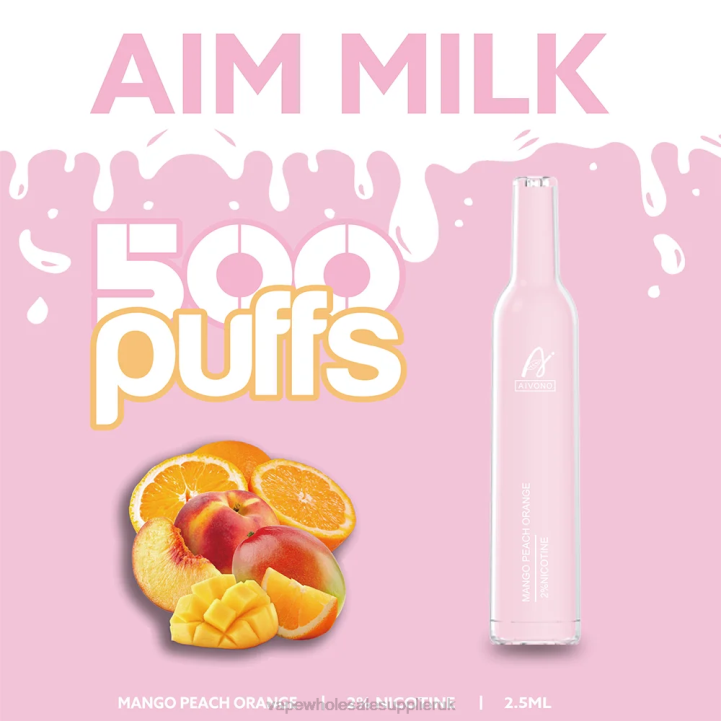 Aivono AIM MILK 500 Mango Peach Orange - LRB4269 Electronic Cigarette Wholesale