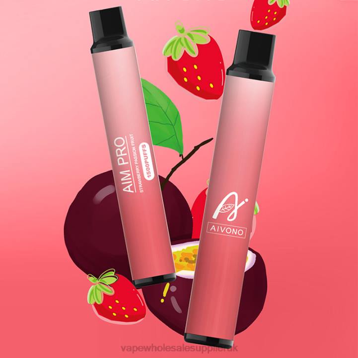 Aivono AIM PRO 1500 Strawberry Passion Fruit - LRB4162 Vape UK Wholesale
