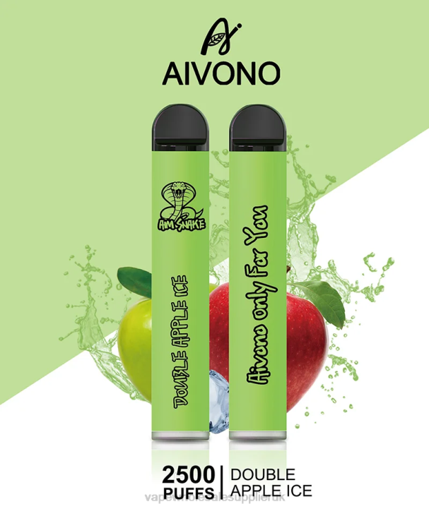 Aivono AIM SNAKE 2500 Double Apple Ice - LRB4304 Vape Wholesale Supplies