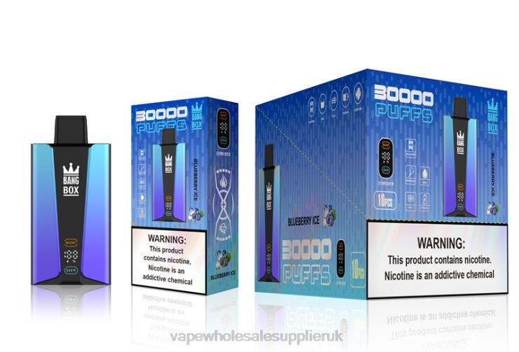 Bang Box 30000 Puffs Smart Screen 222V879 - Vape Wholesale Price List Blueberry Ice