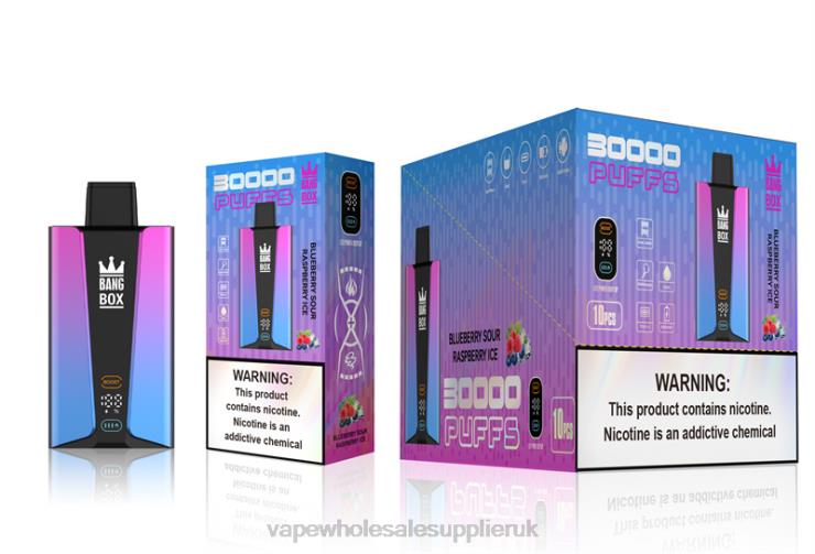 Bang Box 30000 Puffs Smart Screen 222V881 - Vape Wholesale Supplies Blueberry Sour Raspberry Ice