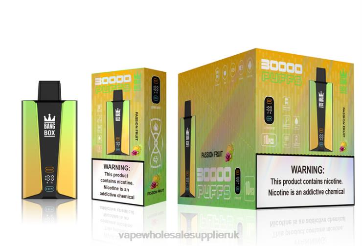 Bang Box 30000 Puffs Smart Screen 222V884 - Vape Wholesale Supplier Uk Passion Fruit