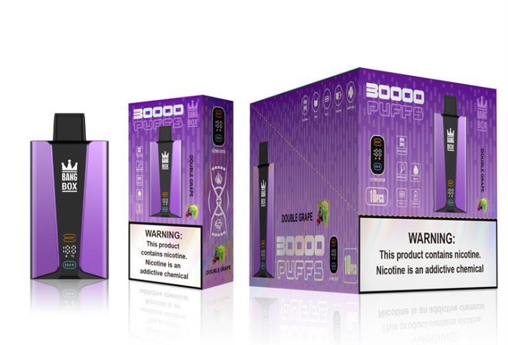 Bang Box 30000 Puffs Smart Screen 222V885 - Vape Wholesale Near Me Double Grape