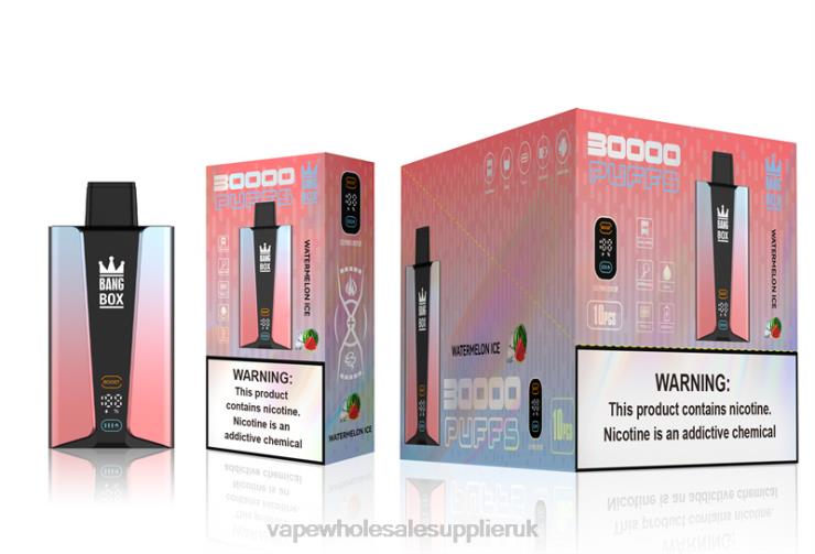 Bang Box 30000 Puffs Smart Screen 222V886 - Vape Wholesale Price List Watermelon Ice