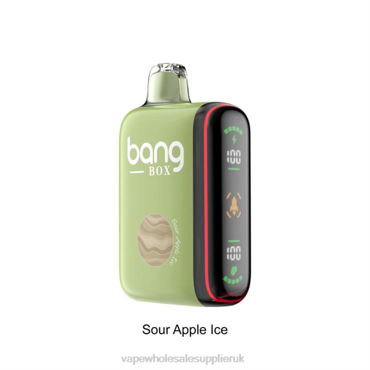 Bang Box 9000-18000 Puffs Intelligent Power Display 222V828 - Vape Wholesale Supplies Sour Apple Ice