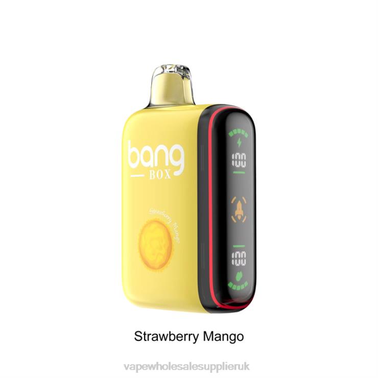 Bang Box 9000-18000 Puffs Intelligent Power Display 222V835 - Vape Wholesale Supplies Strawberry Mango