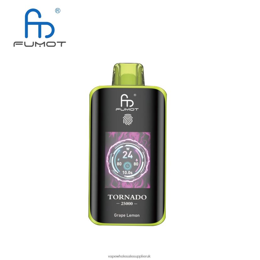 Vape Wholesale Supplier 6RD6BB6 Grape Lemon - Fumot Tornado 25000 Disposable Vape