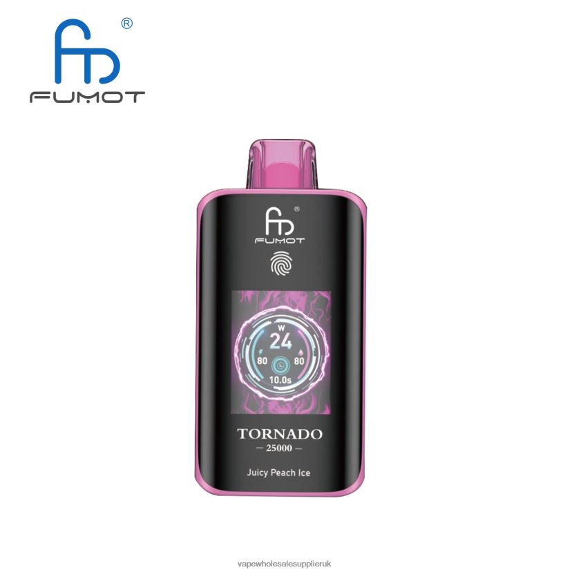 Vape Wholesale Supplier 6RD6BB7 Juicy Peach Ice - Fumot Tornado 25000 Disposable Vape