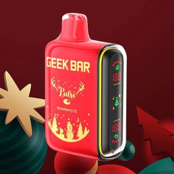 Vape Wholesale Birmingham 022N86 | GEEK BAR Pulse Strawberry Cc Holiday Edition 7500 PUFFS/15000 PUFFS