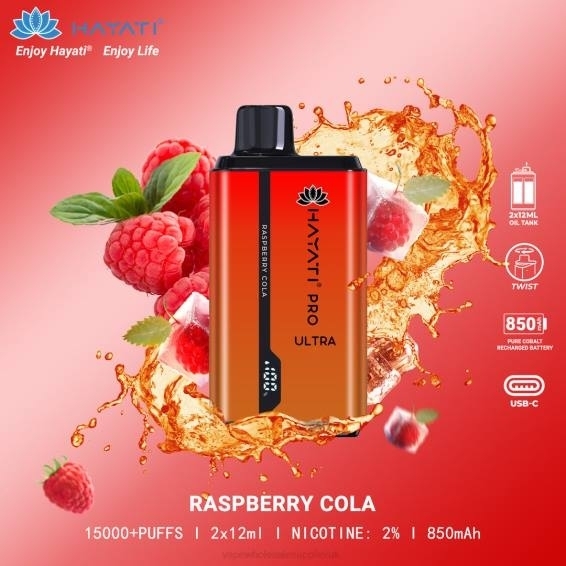 Vape Wholesale Price List 022N215 | Hayati Pro Ultra Raspberry Cola