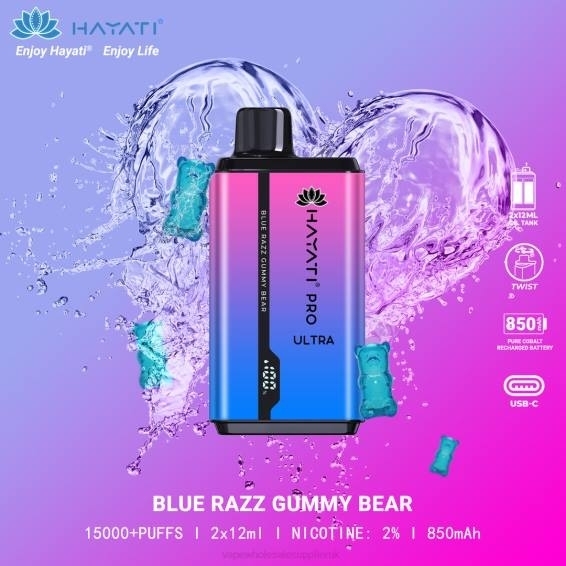 Vape Wholesale UK Discount Code 022N199 | Hayati Pro Ultra Blue Razz Gummy Bear