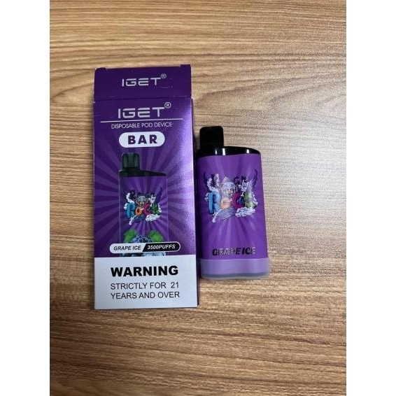 Vape Wholesale UK Ltd 022N88 | IGET BAR Grape Ice 3500 5% NICOTINE