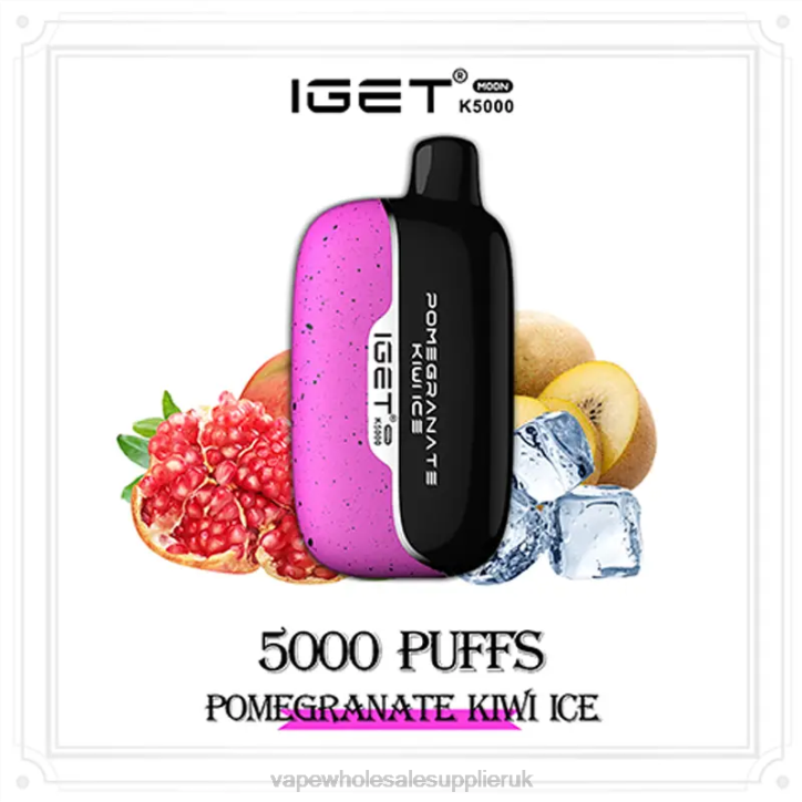 Vape Wholesale Supplier UK 0ZP017 Pomegranate Kiwi Ice IGET Moon K5000