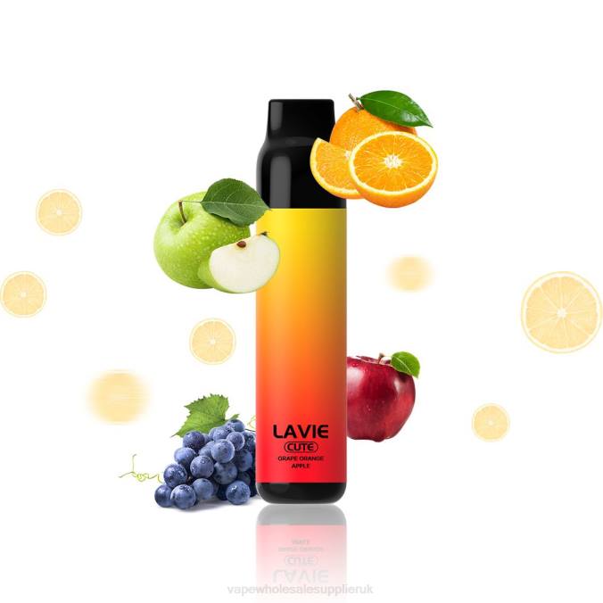 Vape UK Wholesale 4BD6288 Grape Orange Apple - LAVIE BAR 3000 Puffs