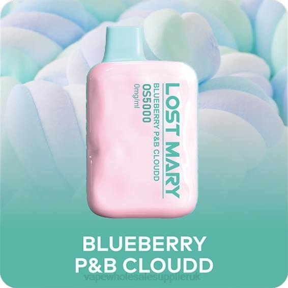 Vape Wholesale Supplier 022N512 | LOST MARY OS5000 Blueberry P&B Cloudd 0mg/ml