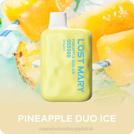 Vape Wholesale UK Ltd 022N508 | LOST MARY OS5000 Pineapple Duo Ice 0mg/ml