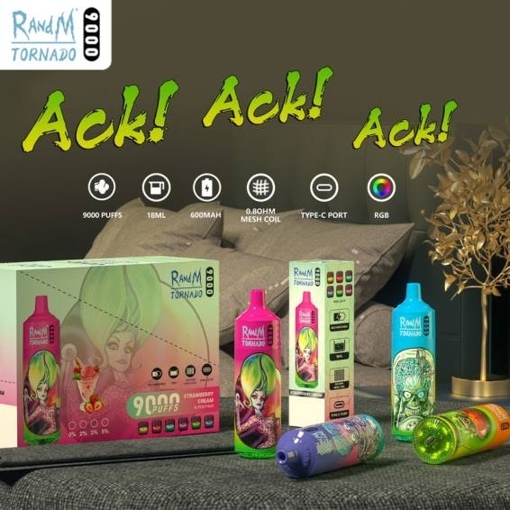 Vape Wholesale Supplier 022N2 | RandM Tornado Disposable 9000 5%