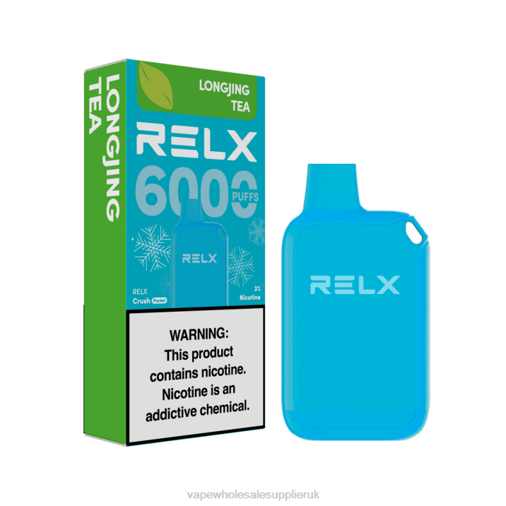 Vape UK Wholesale 82429 - LongJing Tea RELX Crush Pocket 6000 Icy