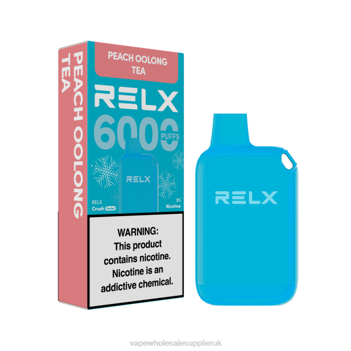 Vape Wholesale UK 824210 - Peach Oolong Tea RELX Crush Pocket 6000 Icy