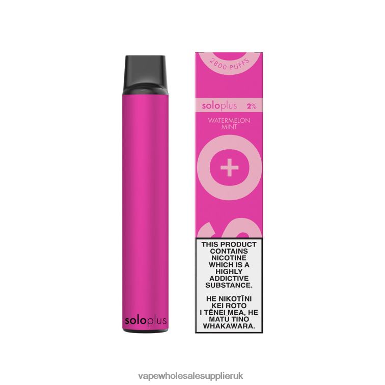 Vape Wholesale UK 884R028 - Solo Plus Disposable Vape Watermelon Mint