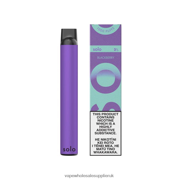 Vape Wholesale Near Me 884R022 - Solo Disposable Vape Paradise Collection Blackberry