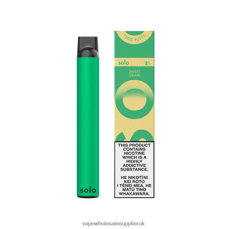 Vape Wholesale Supplier 884R020 - Solo Disposable Vape Paradise Collection Sweet Grape