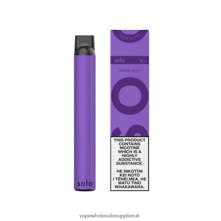 Vape Wholesale Supplies 884R07 - Solo Disposable Vape Grape Mint