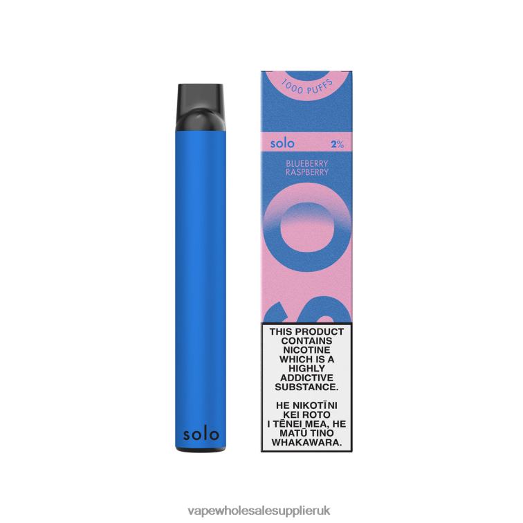 Vape Wholesale UK 884R019 - Solo Disposable Vape Paradise Collection Blueberry Raspberry