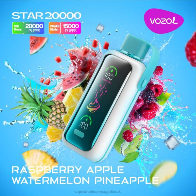 VOZOL STAR 20000 P4T818 RASPBERRY APPLE WATERMELON PINEAPPLE Vape Wholesale Near Me
