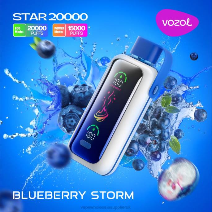 VOZOL STAR 20000 P4T85 BLUEBERRY STORM Vape Wholesale Price List